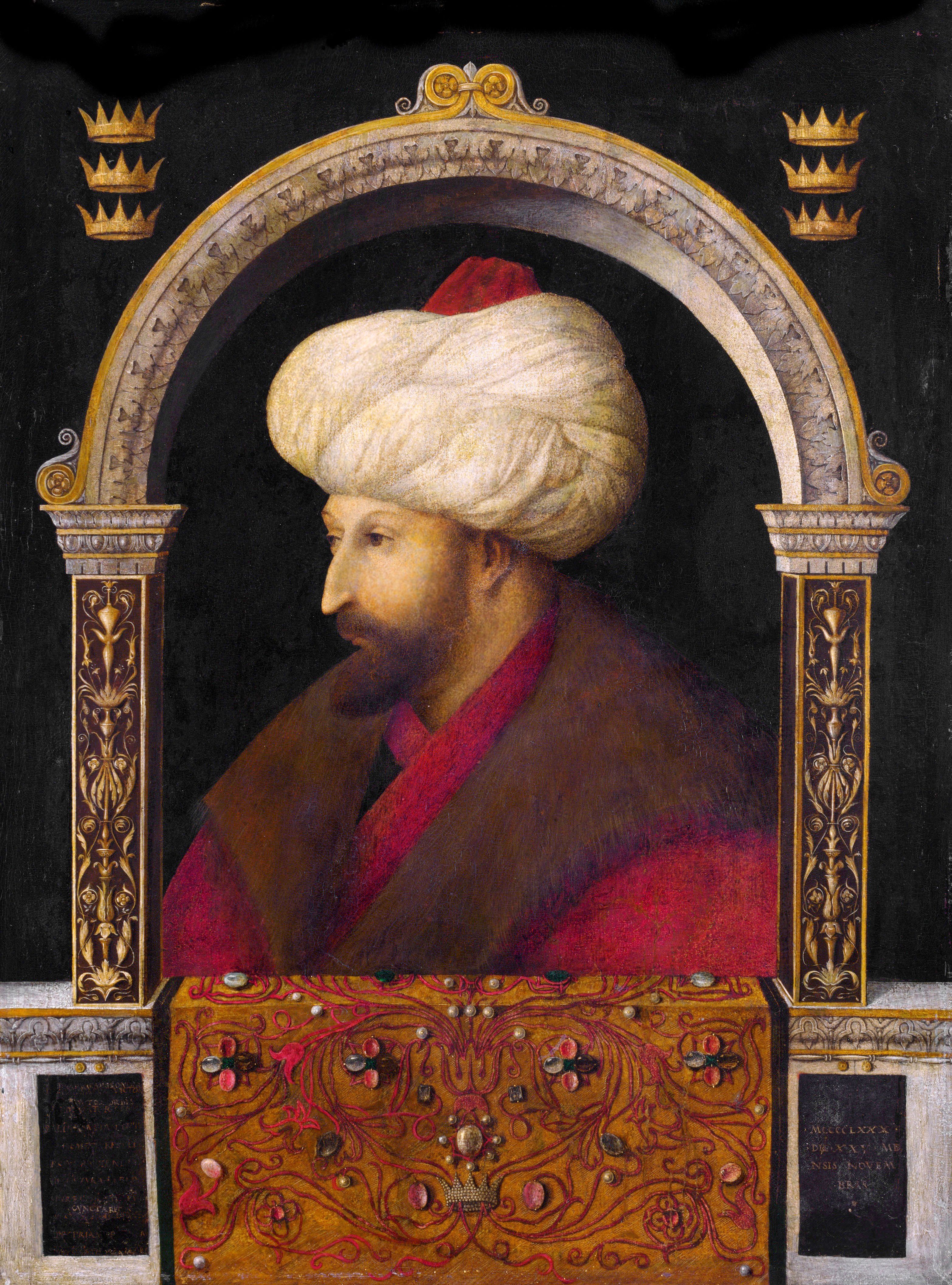 Gentile Bellini, The Sultan Mehmet II, 1480. Public domain